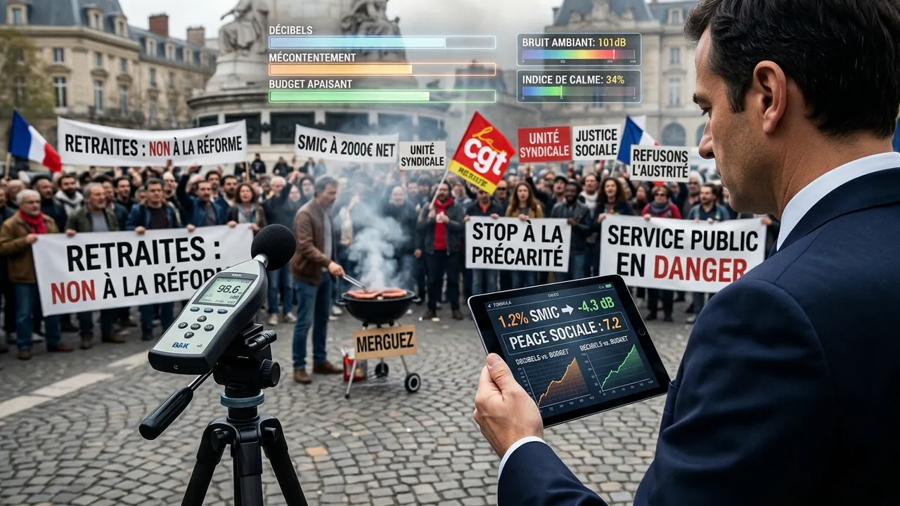 Illustration : Colère sociale : le gouvernement teste un baromètre d’apaisement chiffré au décibel près